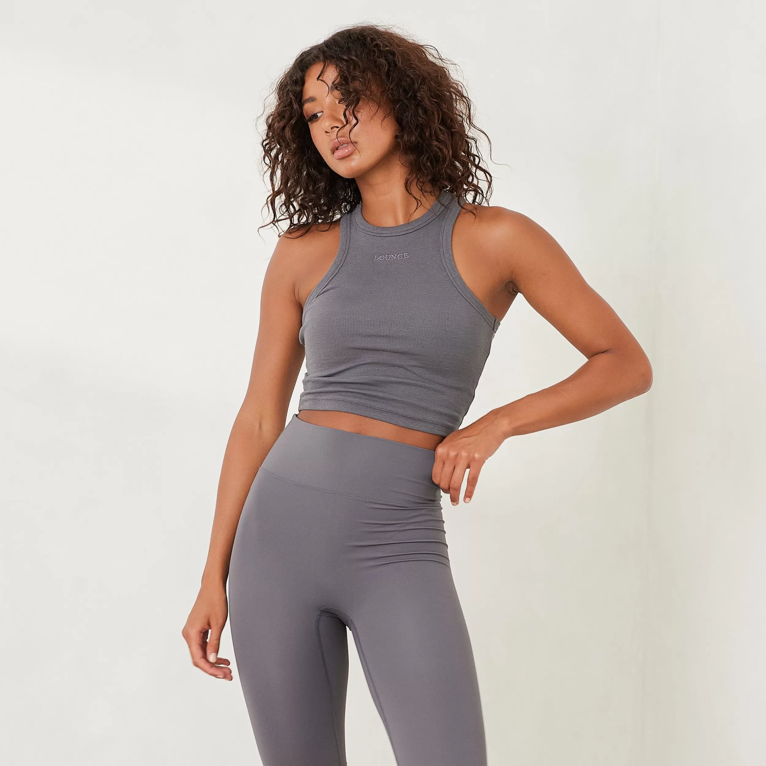 Kvinde Lounge Underwear Loungewear | Essential Ribbet Bryderryg Top