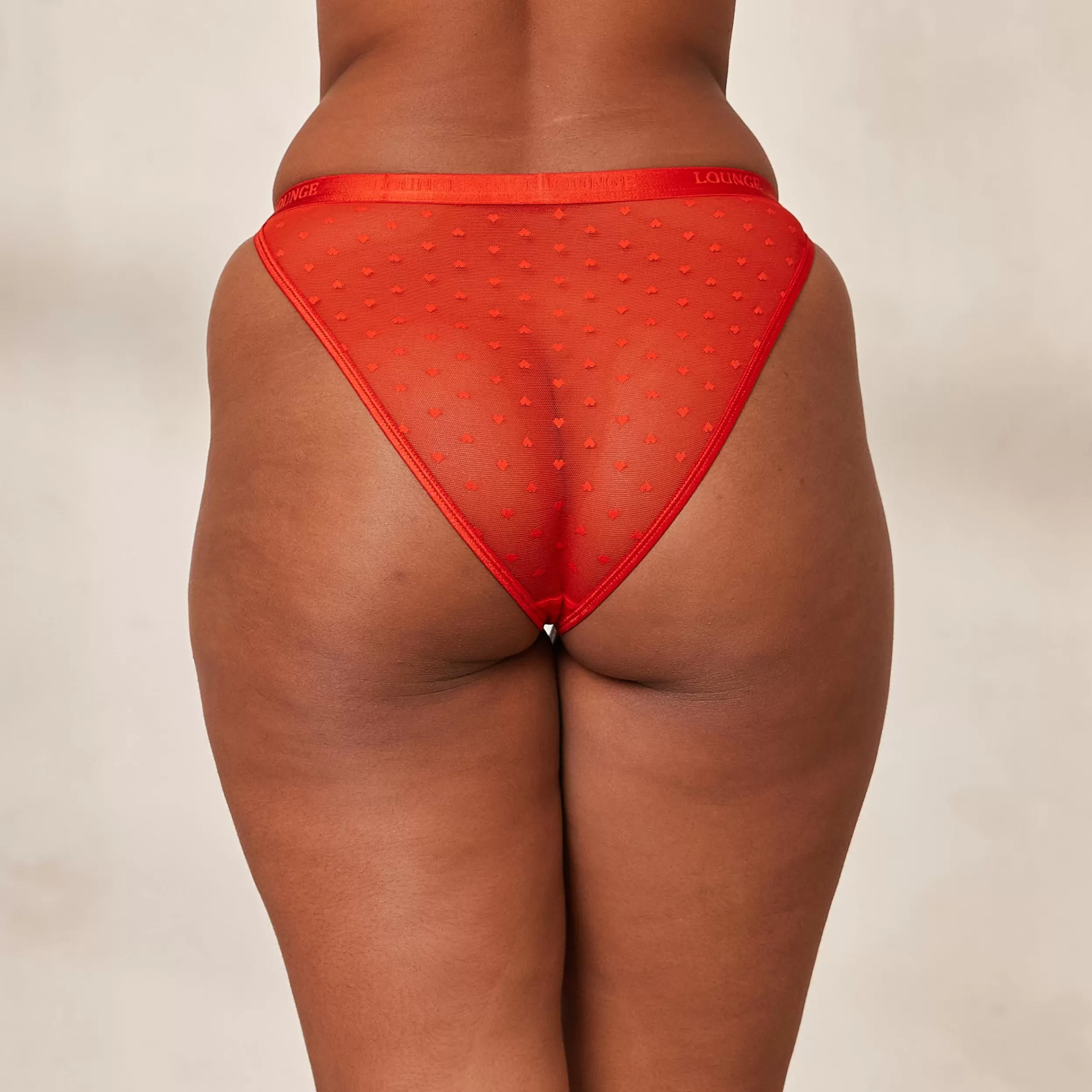 Kvinde Lounge Underwear Saml Og Spar | Love Heart Mesh Triangle Trusser