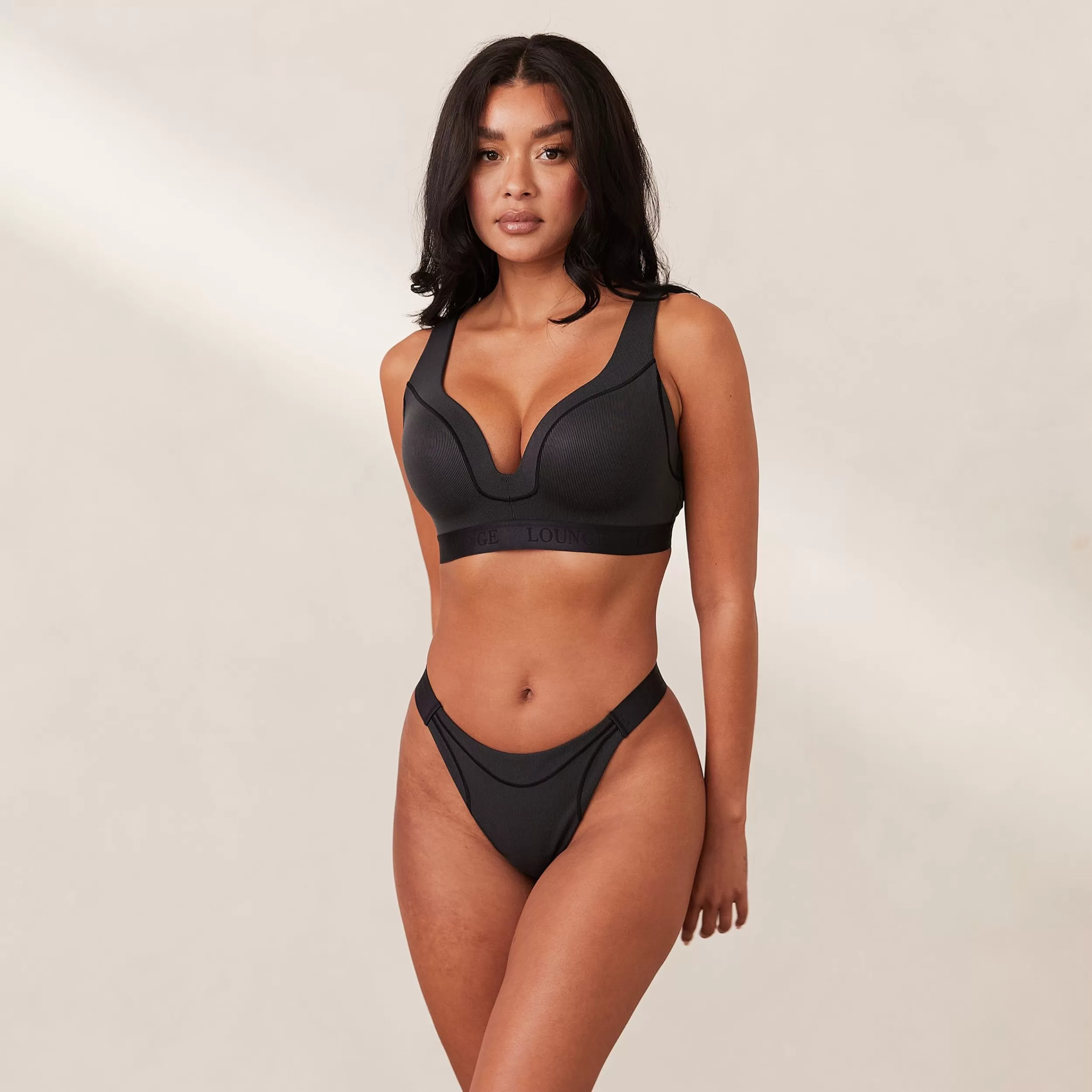 Kvinde Lounge Underwear Push Up | Ribbed Mindful Bh