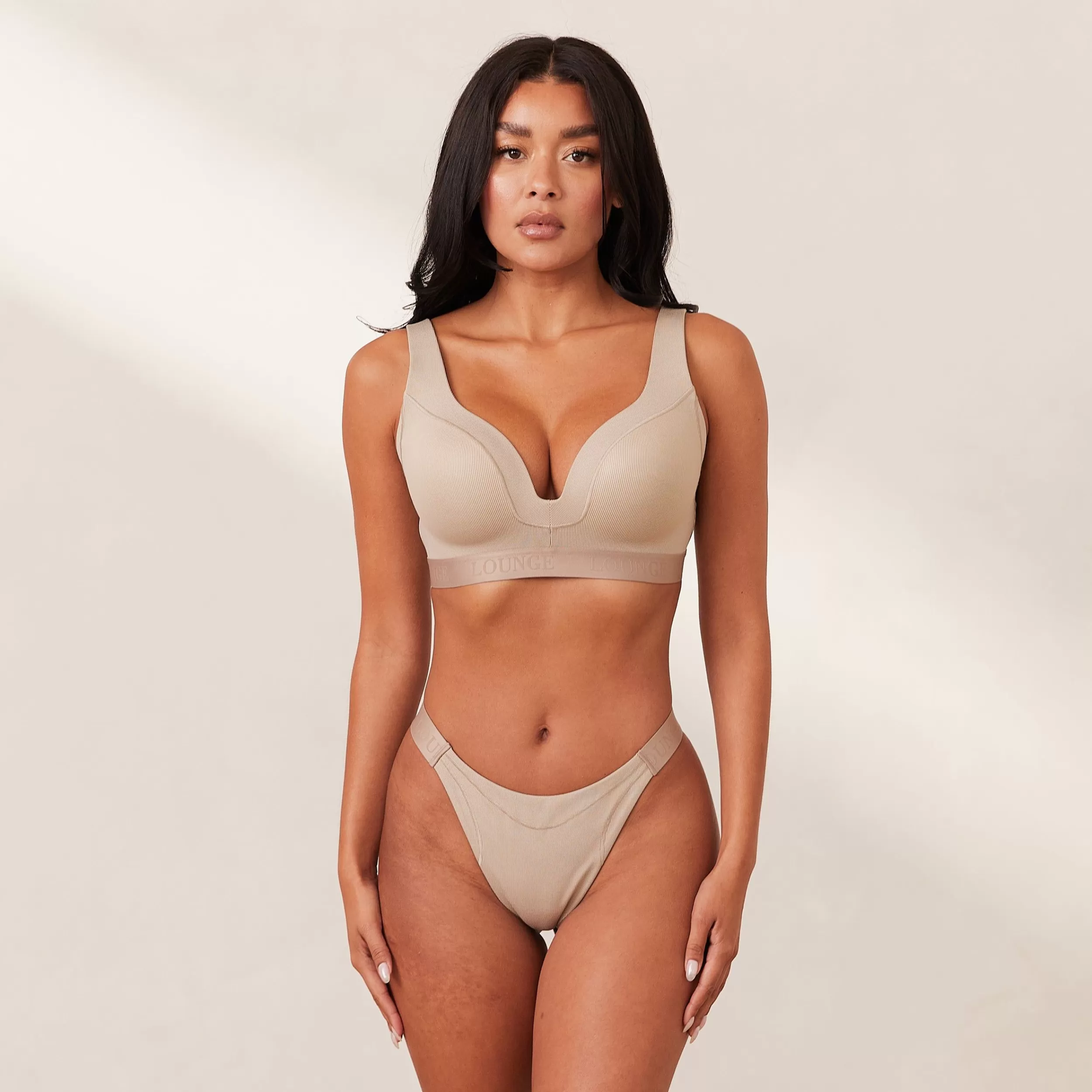 Kvinde Lounge Underwear Push Up | Ribbed Mindful Bh