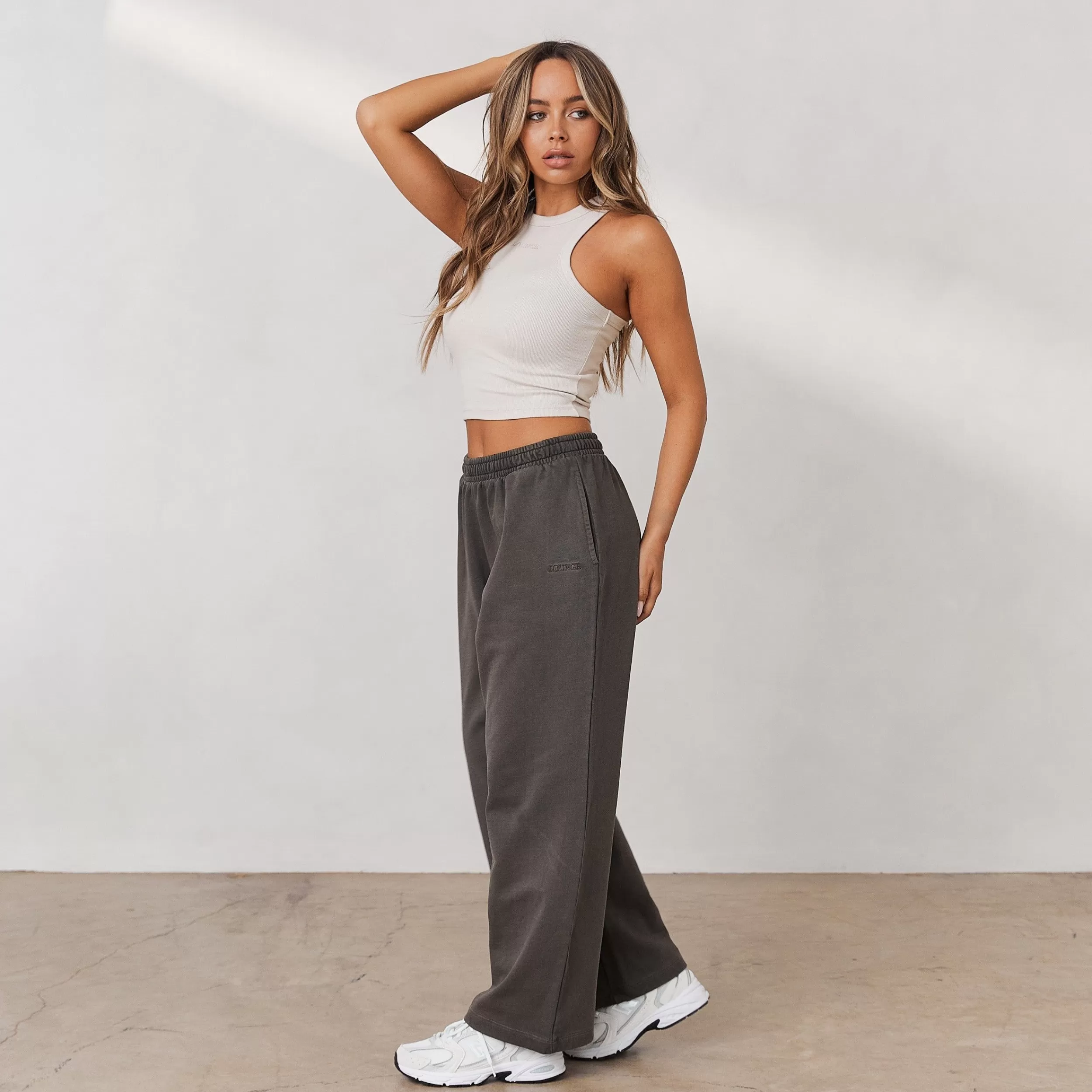 Kvinde Lounge Underwear Loungewear | Signature Wide Leg Joggingbukser