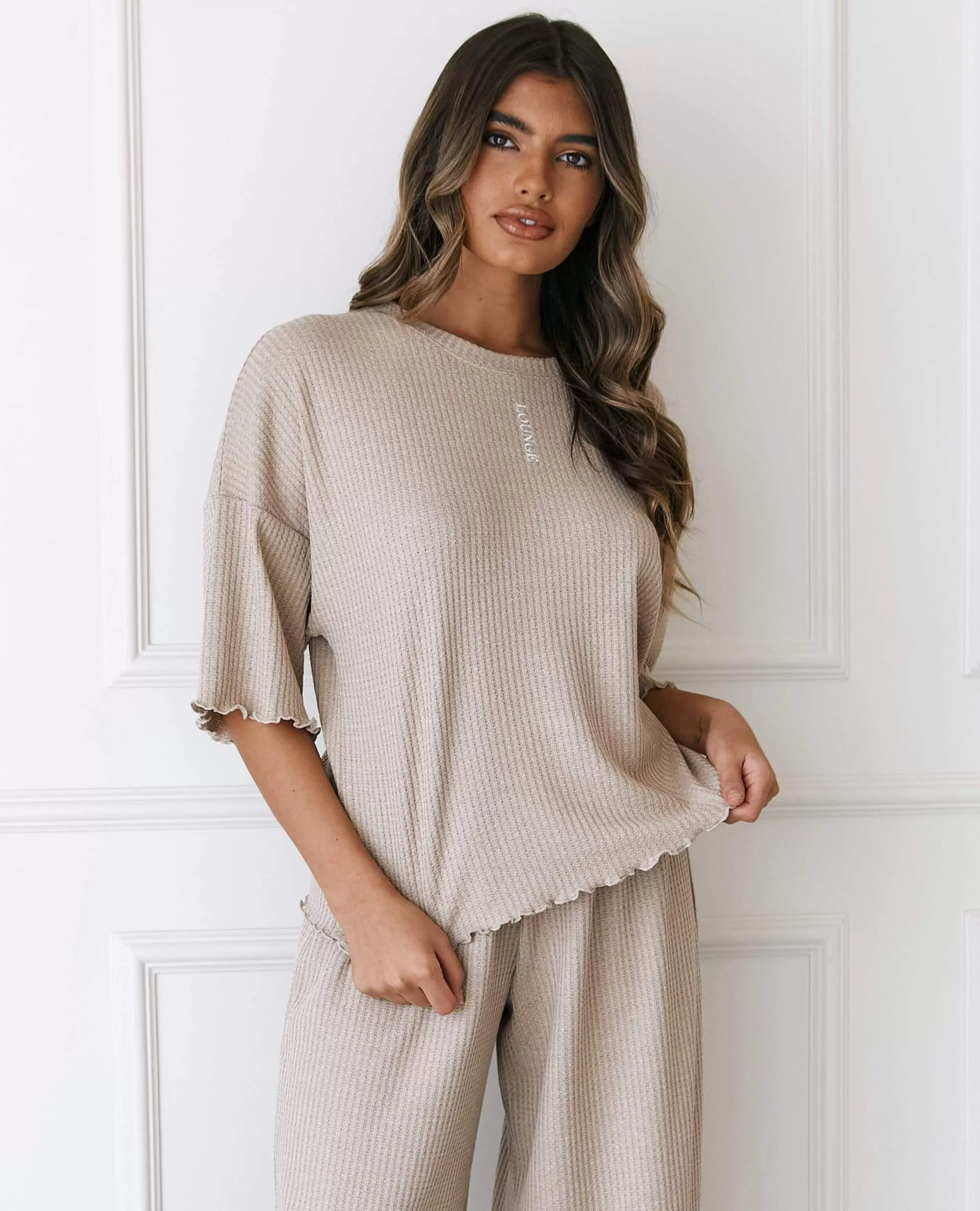 Kvinde Lounge Underwear Nattøj | Soft Waffle Pyjama Top